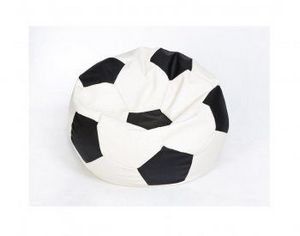 Кресло-мешок Мяч малый бело-черное в Тарко-Сале - tarko-sale.ok-mebel.com | фото