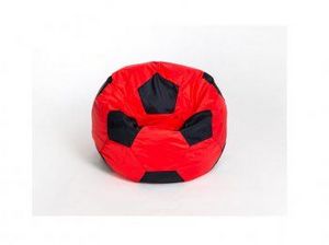 Кресло-мешок Мяч малый красно-черное в Тарко-Сале - tarko-sale.ok-mebel.com | фото 1