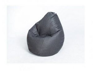 Кресло-мешок Груша велюр темно - серое большое в Тарко-Сале - tarko-sale.ok-mebel.com | фото