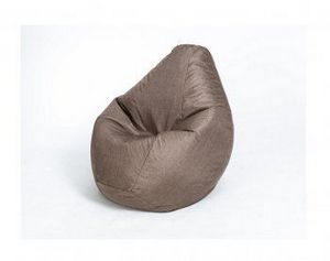 Кресло-мешок Груша велюр коричневое большое в Тарко-Сале - tarko-sale.ok-mebel.com | фото