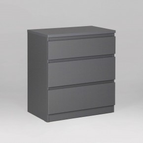 2.03.02.060.4 КАСТОР комод 3 ящика RU серый в Тарко-Сале - tarko-sale.ok-mebel.com | фото