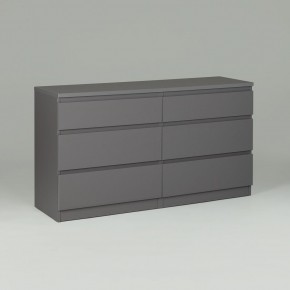 2.03.02.080.4 КАСТОР комод 6 ящиков RU серый в Тарко-Сале - tarko-sale.ok-mebel.com | фото