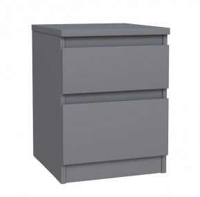 2.03.03.050.4 КАСТОР тумба 2 ящика RU серая в Тарко-Сале - tarko-sale.ok-mebel.com | фото