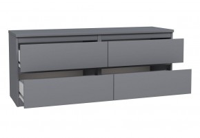 2.03.03.100.4 КАСТОР тумба 4 ящика RU серая в Тарко-Сале - tarko-sale.ok-mebel.com | фото 3