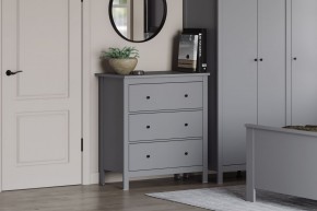 2.08.02.020.4 САГА комод 3 ящика серый в Тарко-Сале - tarko-sale.ok-mebel.com | фото 4