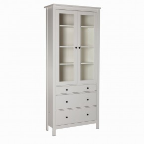 2.08.07.130.1 САГА шкаф с витриной 90 белый RU в Тарко-Сале - tarko-sale.ok-mebel.com | фото