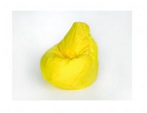 Кресло-мешок Груша среднее желтое в Тарко-Сале - tarko-sale.ok-mebel.com | фото 1