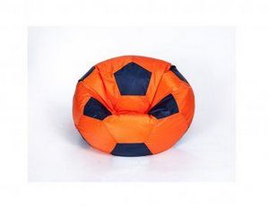 Кресло-мешок Мяч малый оранжево-черное в Тарко-Сале - tarko-sale.ok-mebel.com | фото 1