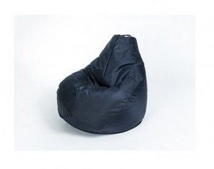 Кресло-мешок Груша среднее черное в Тарко-Сале - tarko-sale.ok-mebel.com | фото