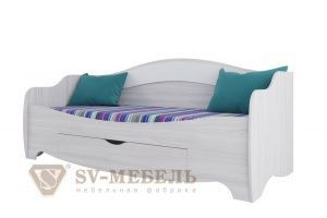 Кровать одноярусная Акварель 1 с ящиком в Тарко-Сале - tarko-sale.ok-mebel.com | фото 1
