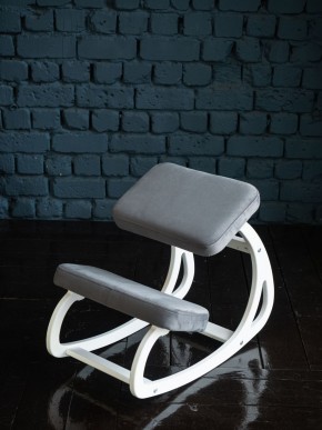 Балансирующий коленный стул Конёк Горбунёк (Белый) в Тарко-Сале - tarko-sale.ok-mebel.com | фото 3