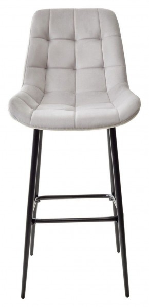 Барный стул ХОФМАН, цвет H-09 Светло-серый, велюр / черный каркас М-City в Тарко-Сале - tarko-sale.ok-mebel.com | фото 5
