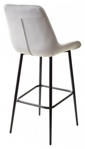 Барный стул ХОФМАН, цвет H-09 Светло-серый, велюр / черный каркас М-City в Тарко-Сале - tarko-sale.ok-mebel.com | фото 6
