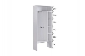 БАСКО Прихожая К5 (графит) в Тарко-Сале - tarko-sale.ok-mebel.com | фото 9