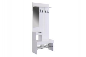 БАСКО Прихожая (модульная) белое дерево в Тарко-Сале - tarko-sale.ok-mebel.com | фото 2