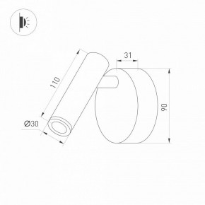 Бра Arlight SP-BED 033061(1) в Тарко-Сале - tarko-sale.ok-mebel.com | фото 3