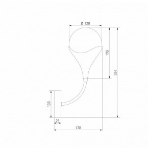 Бра Eurosvet Calyx 60169/1 никель в Тарко-Сале - tarko-sale.ok-mebel.com | фото 4