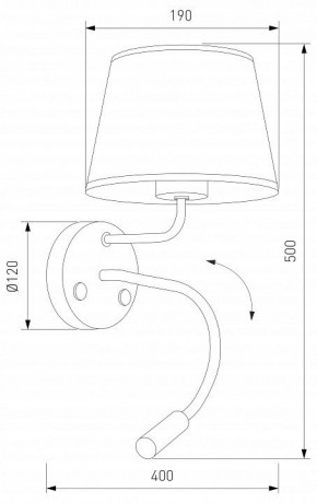 Бра с подсветкой TK Lighting Maja 10080 Maja в Тарко-Сале - tarko-sale.ok-mebel.com | фото 4