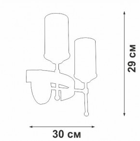 Бра Vitaluce V1813 V1813-7/2A в Тарко-Сале - tarko-sale.ok-mebel.com | фото 2