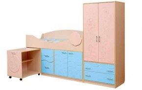 Набор мебели для детской Юниор -12.2 (700*1860) МДФ матовый в Тарко-Сале - tarko-sale.ok-mebel.com | фото