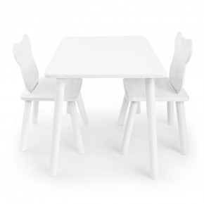 Детский комплект стол и два стула «Мишка» Rolti Baby (белый/белый, массив березы/мдф) в Тарко-Сале - tarko-sale.ok-mebel.com | фото 3