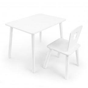 Детский комплект стол и стул «Корона» Rolti Baby (белый/белый, массив березы/мдф) в Тарко-Сале - tarko-sale.ok-mebel.com | фото 1