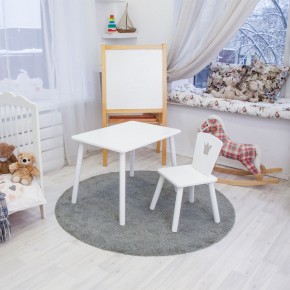 Детский комплект стол и стул «Корона» Rolti Baby (белый/белый, массив березы/мдф) в Тарко-Сале - tarko-sale.ok-mebel.com | фото 2