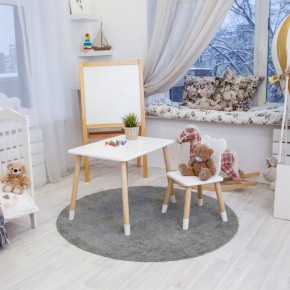Детский комплект стол и стул «Мишка» Rolti Baby (белый/береза, массив березы/мдф) в Тарко-Сале - tarko-sale.ok-mebel.com | фото 6