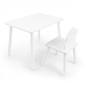 Детский комплект стол и стул «Облачко» Rolti Baby (белый/белый, массив березы/мдф) в Тарко-Сале - tarko-sale.ok-mebel.com | фото 1