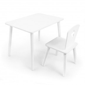 Детский комплект стол и стул «Звезда» Rolti Baby (белый/белый, массив березы/мдф) в Тарко-Сале - tarko-sale.ok-mebel.com | фото 1