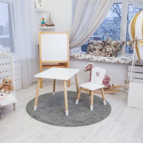 Детский комплект стол и стул «Звезда» Rolti Baby (белый/береза, массив березы/мдф) в Тарко-Сале - tarko-sale.ok-mebel.com | фото 3