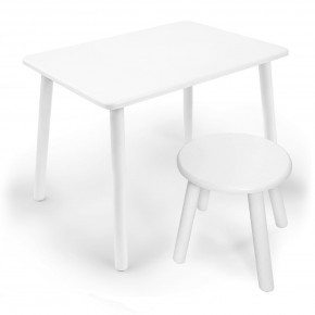 Детский комплект стол и табурет круглый Rolti Baby (белая столешница/белое сиденье/белые ножки) в Тарко-Сале - tarko-sale.ok-mebel.com | фото