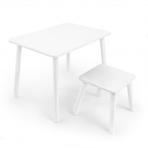 Детский комплект стол и табурет Rolti Baby (белая столешница/белое сиденье/белые ножки) в Тарко-Сале - tarko-sale.ok-mebel.com | фото