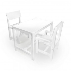 Детский растущий комплект стол и два стула  Я САМ "Лофт" (Белый, Белый) в Тарко-Сале - tarko-sale.ok-mebel.com | фото