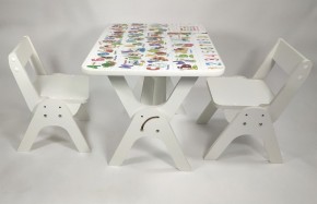 Детский растущий стол-парта и два стула Я САМ "Умка-Дуо" (Алфавит) в Тарко-Сале - tarko-sale.ok-mebel.com | фото