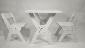 Детский растущий стол-парта и два стула Я САМ "Умка-Дуо" (Белый) в Тарко-Сале - tarko-sale.ok-mebel.com | фото