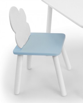Детский стул Облачко (Белый/Голубой/Белый) в Тарко-Сале - tarko-sale.ok-mebel.com | фото 1