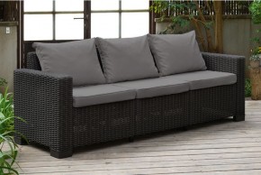 Диван Калифорния 3-х местный (California 3 Sofa), графит в Тарко-Сале - tarko-sale.ok-mebel.com | фото