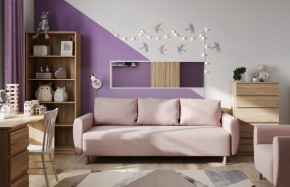 Диван-кровать Тулисия светло-розовый, ткань рогожка в Тарко-Сале - tarko-sale.ok-mebel.com | фото