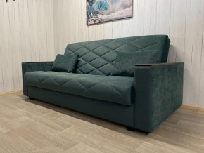 Диван Престиж-15 (НПБ+МДФ) велюр Sensey bottle green в Тарко-Сале - tarko-sale.ok-mebel.com | фото