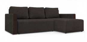 Диван угловой Алиса 3 Bahama GRAFIT - Teos Dark Brown в Тарко-Сале - tarko-sale.ok-mebel.com | фото