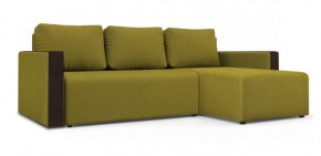 Диван угловой Алиса 3 Bahama GREEN - Teos Dark Brown в Тарко-Сале - tarko-sale.ok-mebel.com | фото