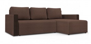 Диван угловой Алиса 3 Bahama PEBBLE - Teos Dark Brown в Тарко-Сале - tarko-sale.ok-mebel.com | фото