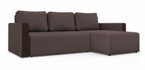 Диван угловой Алиса 3 Bahama PLUM - Teos Dark Brown в Тарко-Сале - tarko-sale.ok-mebel.com | фото