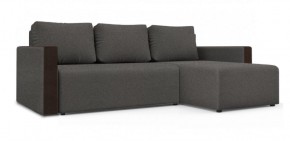 Диван угловой Алиса 3 Bahama STEEL - Teos Dark Brown в Тарко-Сале - tarko-sale.ok-mebel.com | фото