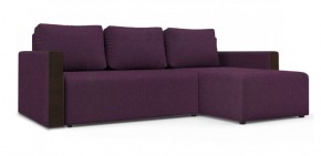 Диван угловой Алиса 3 Bahama VIOLET - Teos Dark Brown в Тарко-Сале - tarko-sale.ok-mebel.com | фото