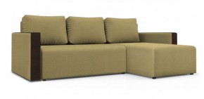 Диван угловой Алиса 3 Vital BANANA - Teos Dark Brown в Тарко-Сале - tarko-sale.ok-mebel.com | фото