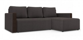Диван угловой Алиса 3 Vital PEBBLE - Teos Dark Brown в Тарко-Сале - tarko-sale.ok-mebel.com | фото