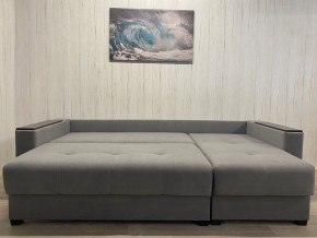 Диван угловой Комфорт-3 (НПБ+МДФ) велюр Galaxy Lite 26 в Тарко-Сале - tarko-sale.ok-mebel.com | фото 4