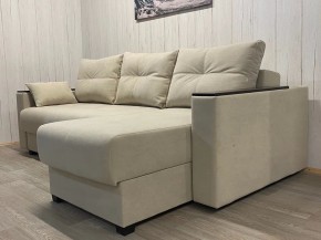 Диван угловой Комфорт-3 (НПБ+МДФ) велюр Luma 01 в Тарко-Сале - tarko-sale.ok-mebel.com | фото 2